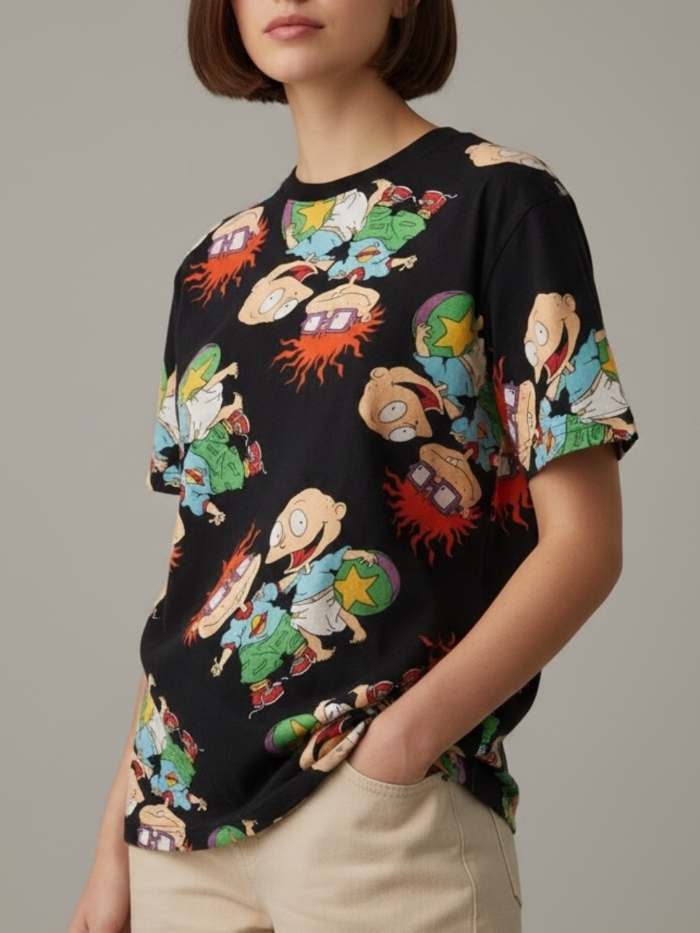 Nickelodeon Rugrats all Over Print T-Shirt Unisex Size Medium